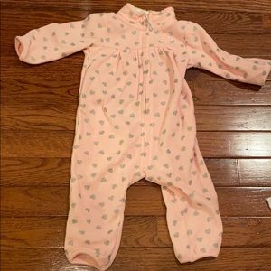 Baby girl fleece outfit